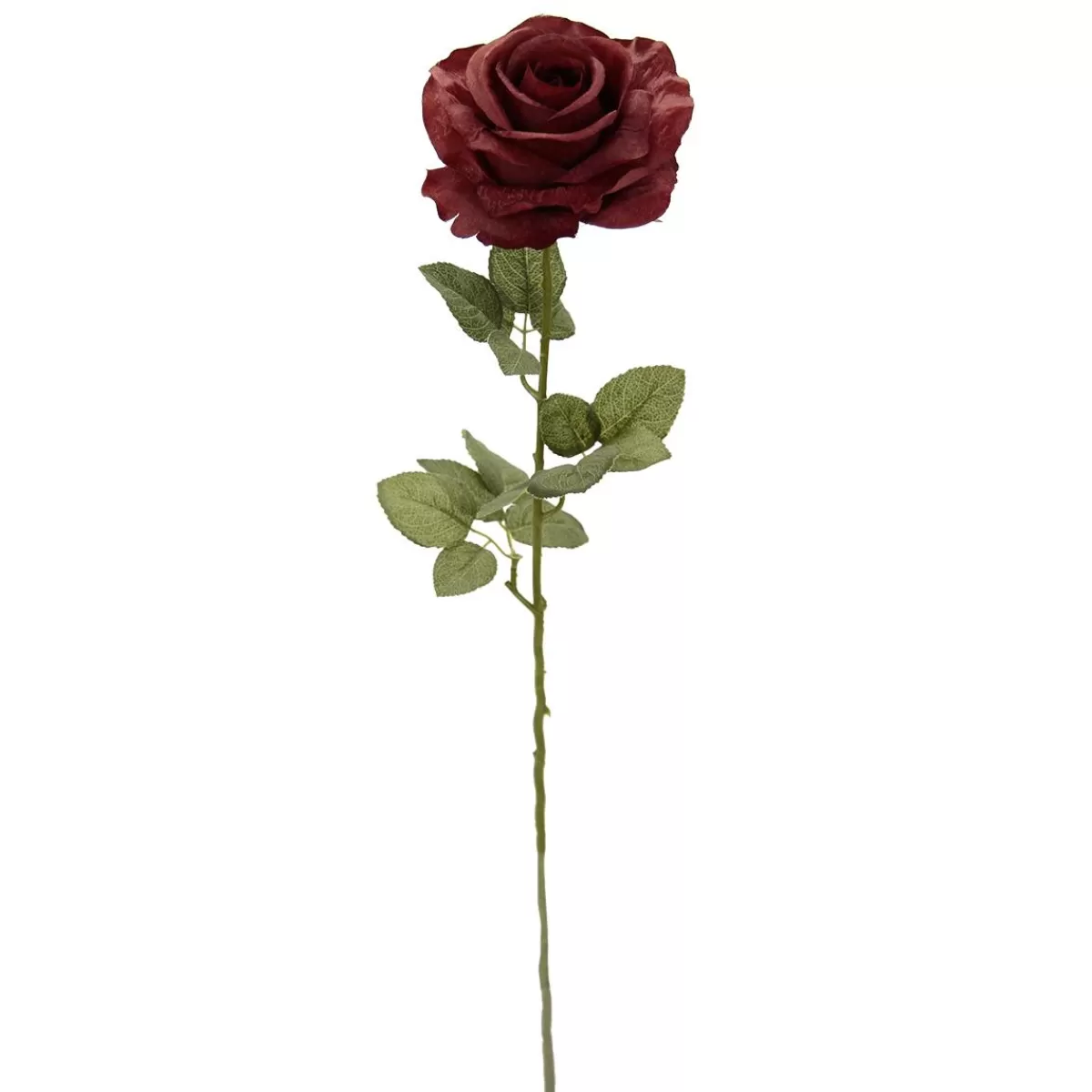 DecoWoerner Artificial Precious Velvet Rose, 68 Cm