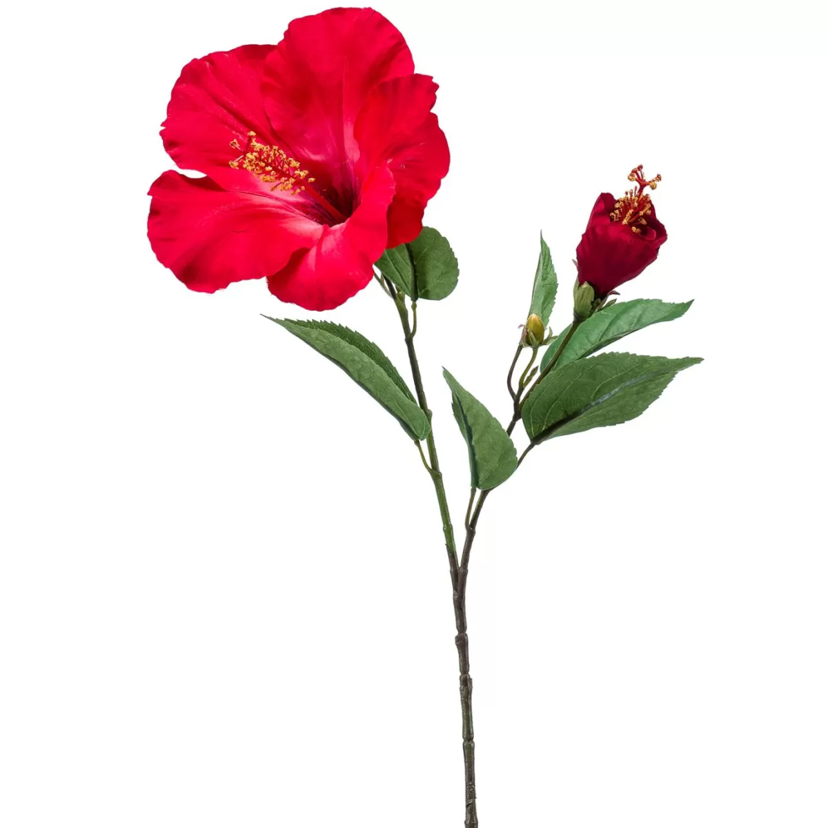 DecoWoerner Artificial Hibiscus Branch 65 Cm