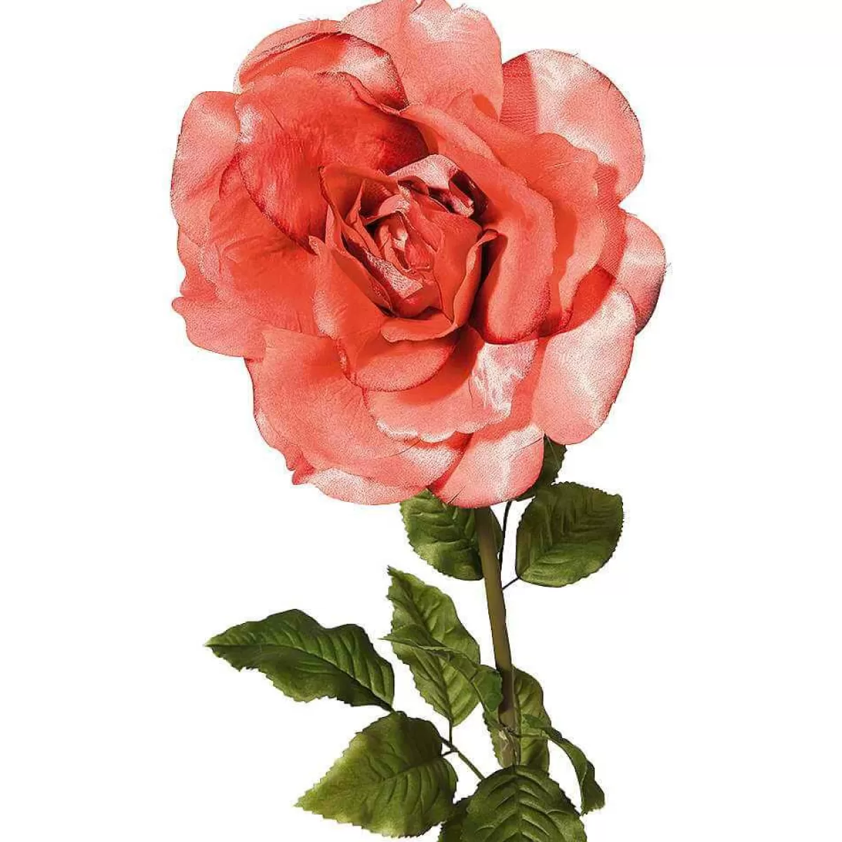 DecoWoerner Artificial Rose, Apricot 116 Cm