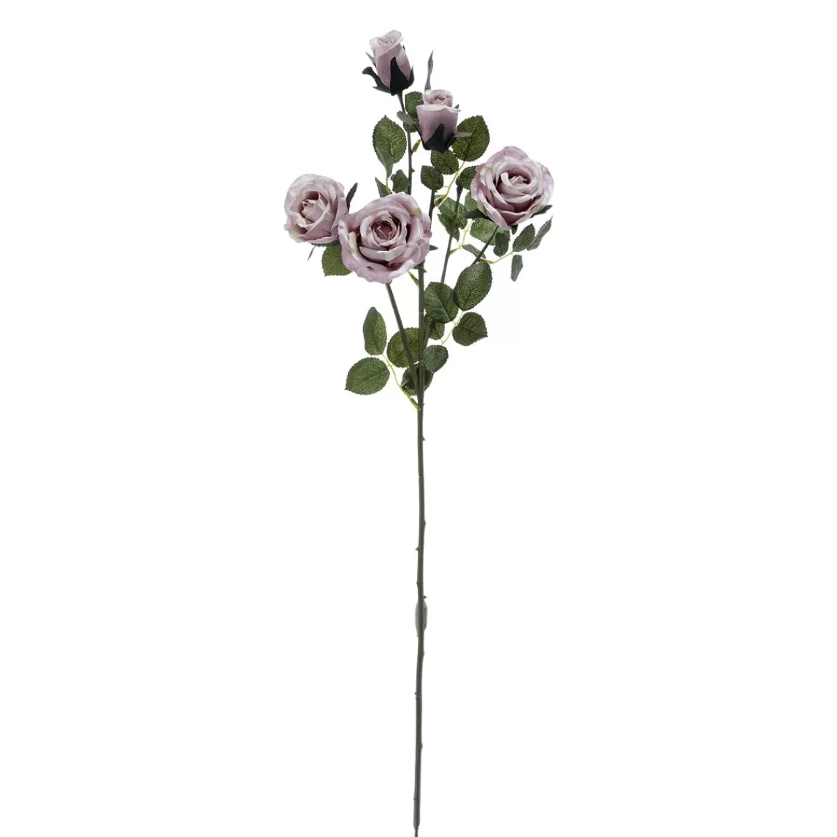 DecoWoerner Artificial Rose Branch, 73 Cm, Mauve