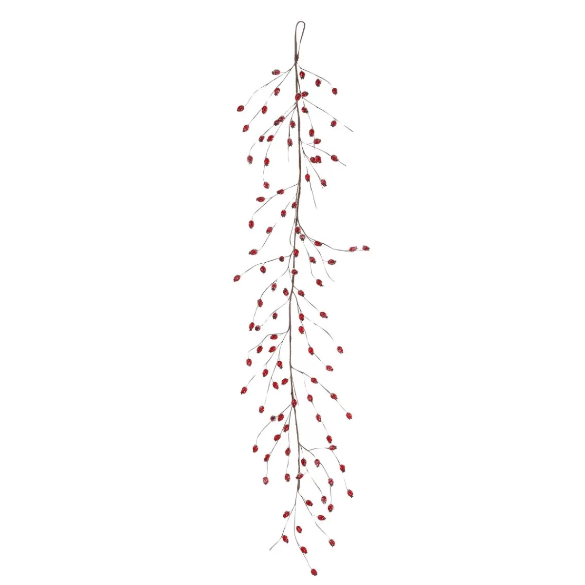 DecoWoerner Artificial Rosehip Vine 150 Cm