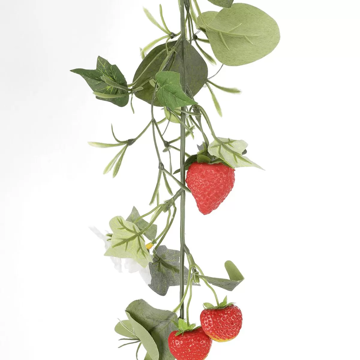 DecoWoerner Artificial Strawberry Vine With Fruit 180 Cm