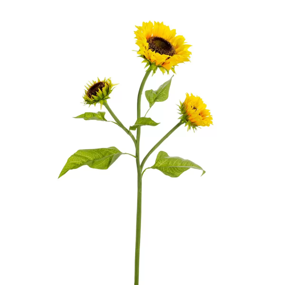 DecoWoerner Artificial Sunflower With 3 Flowers 87 Cm