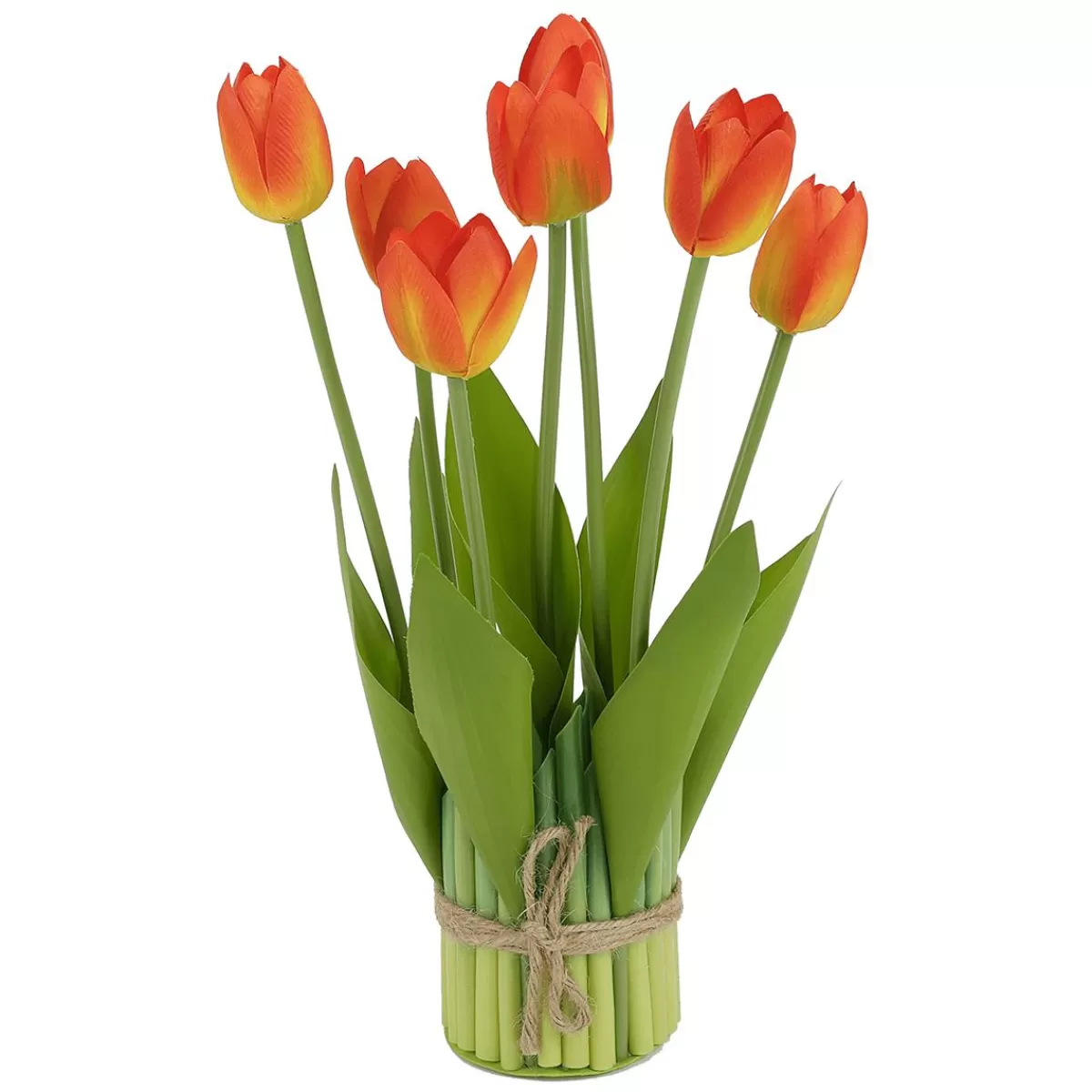 DecoWoerner Artificial Tulip Bundle 34 Cm With 7 Flowers