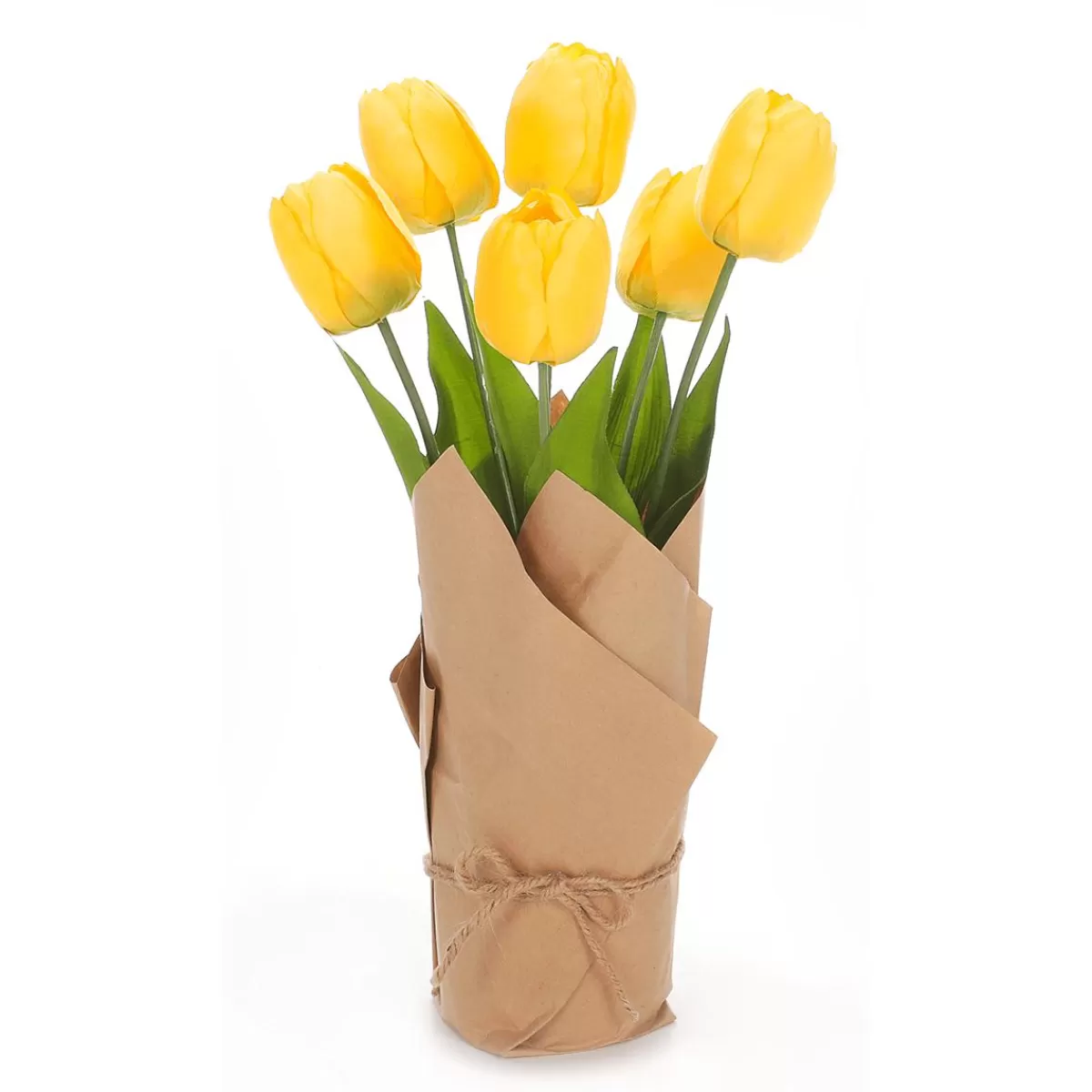 DecoWoerner Artificial Tulips Wrapped With Paper