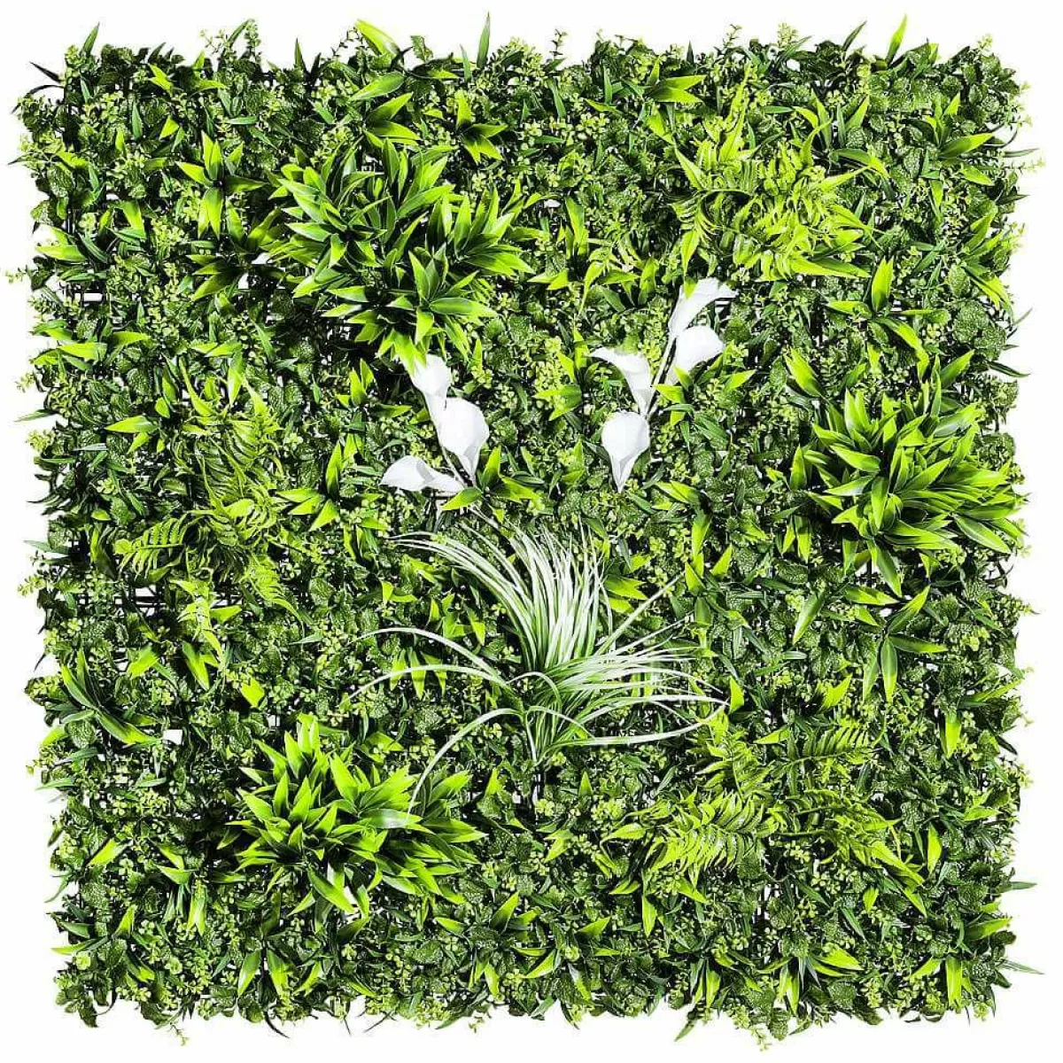 DecoWoerner Artificial Wall Panel Grass Mix, 1 X 1 M