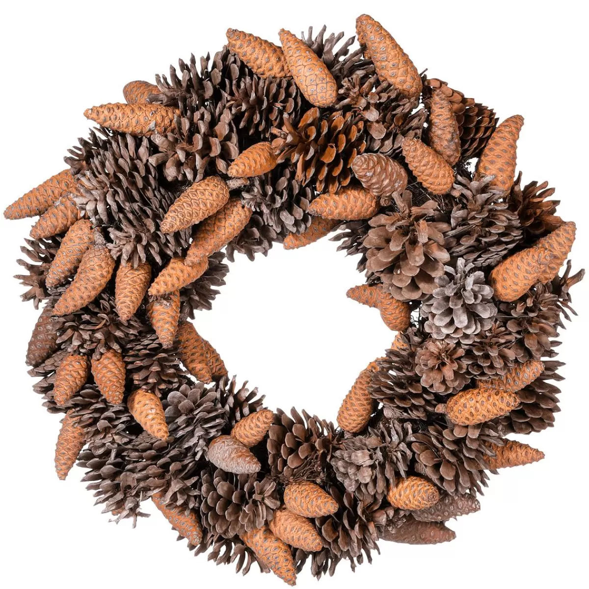 DecoWoerner Autumn Cone Wreath 45 CmØ