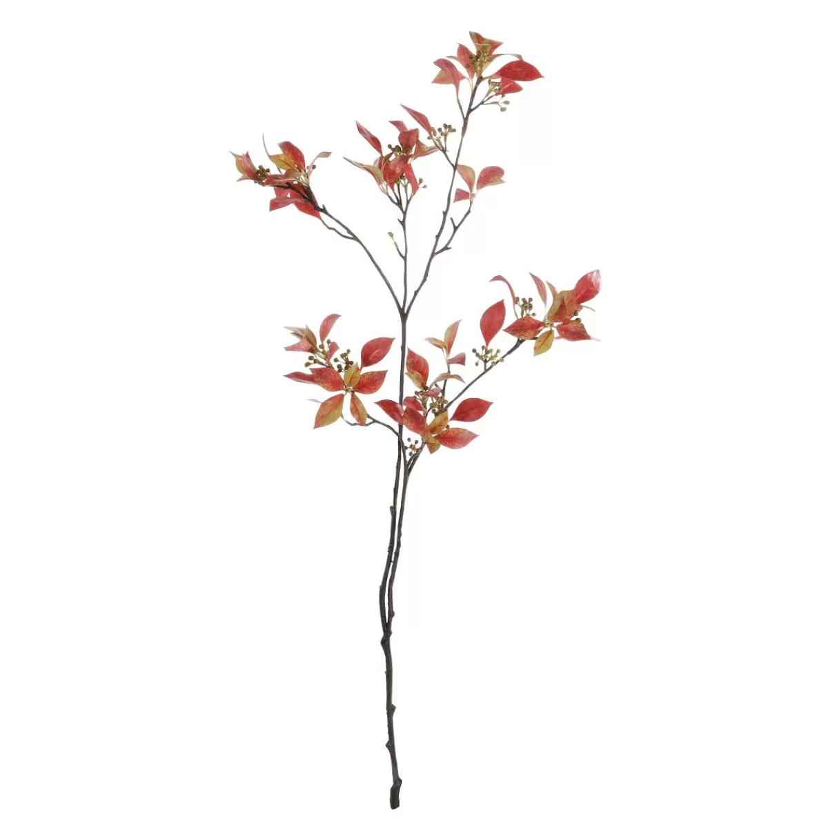 DecoWoerner Autumn Foliage Branch With Berries 114 Cm Leaf Branch With Berries 114cmLeaf Branch With Berries 114cmLeafy Branch With Berries 114cm