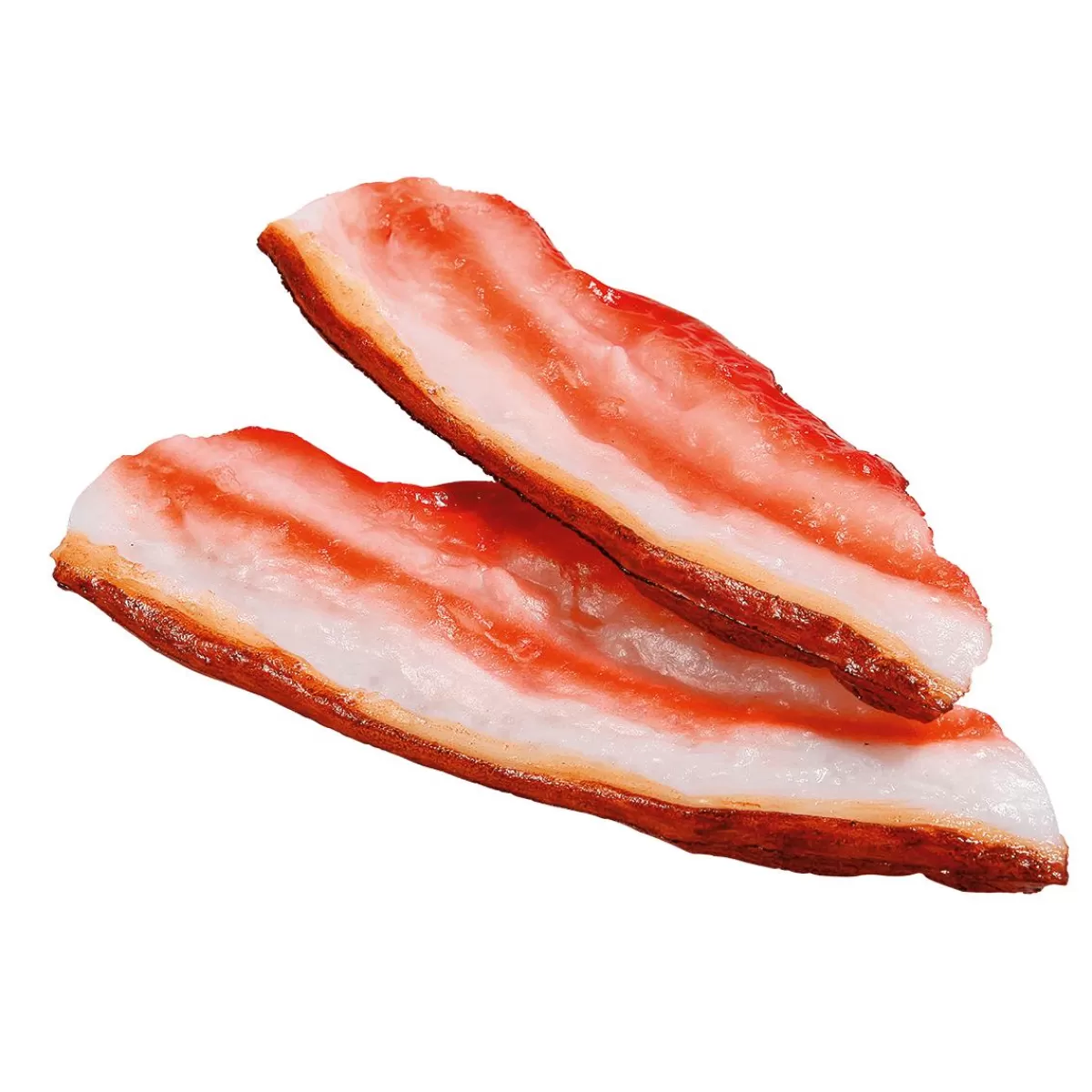 DecoWoerner Bacon Slices Food Dummy, 17 Cm Package 2 Pcs