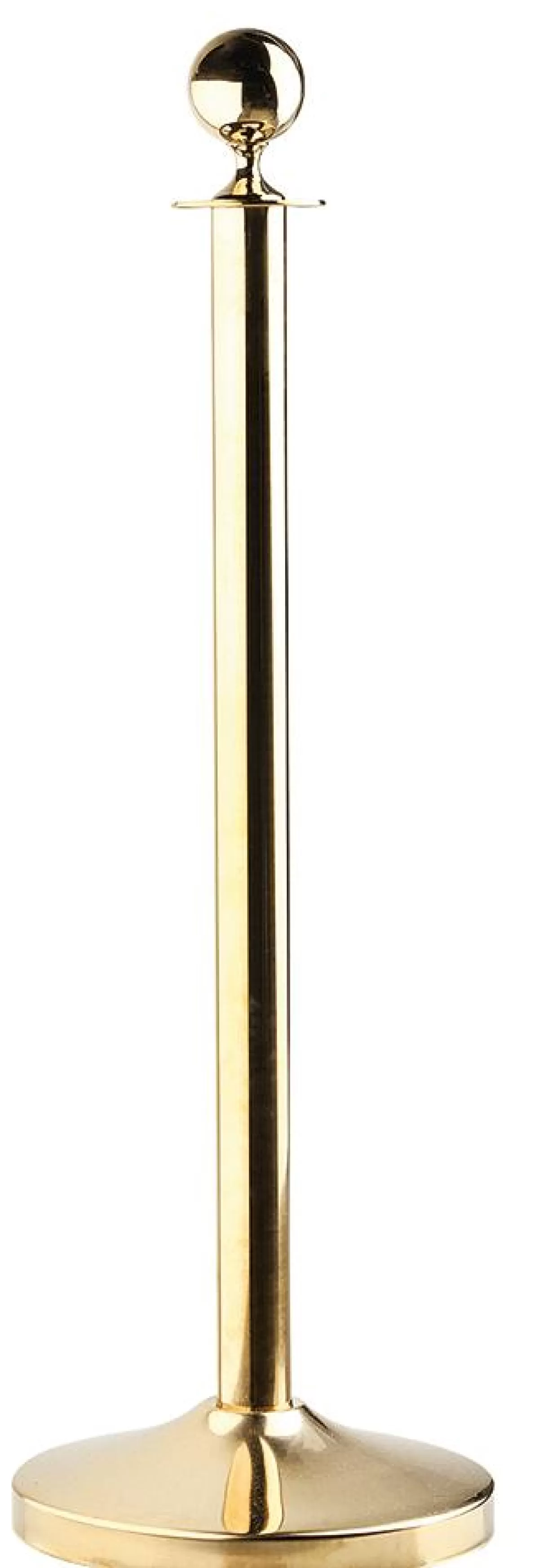 DecoWoerner Barrier Post For People Guidance System, 94 Cm High, Brass,