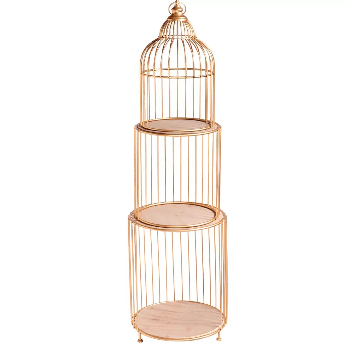 DecoWoerner Birdcage Shelf, Height 140 Cm, B-grade Goods