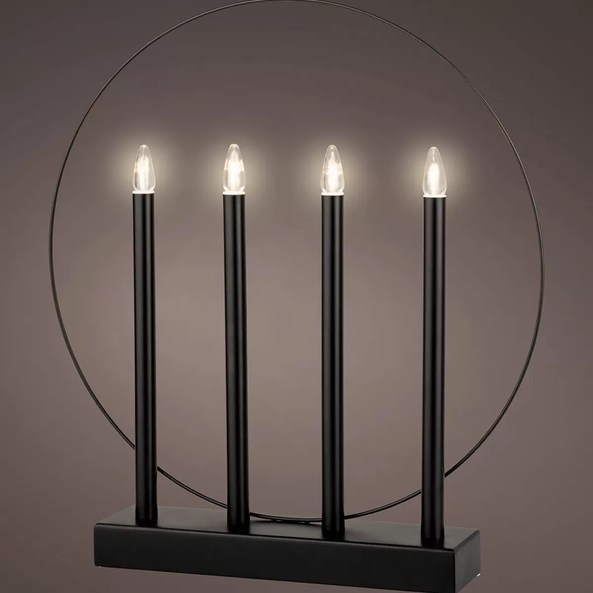 DecoWoerner Deco Ring With LED Candles 45 Cm