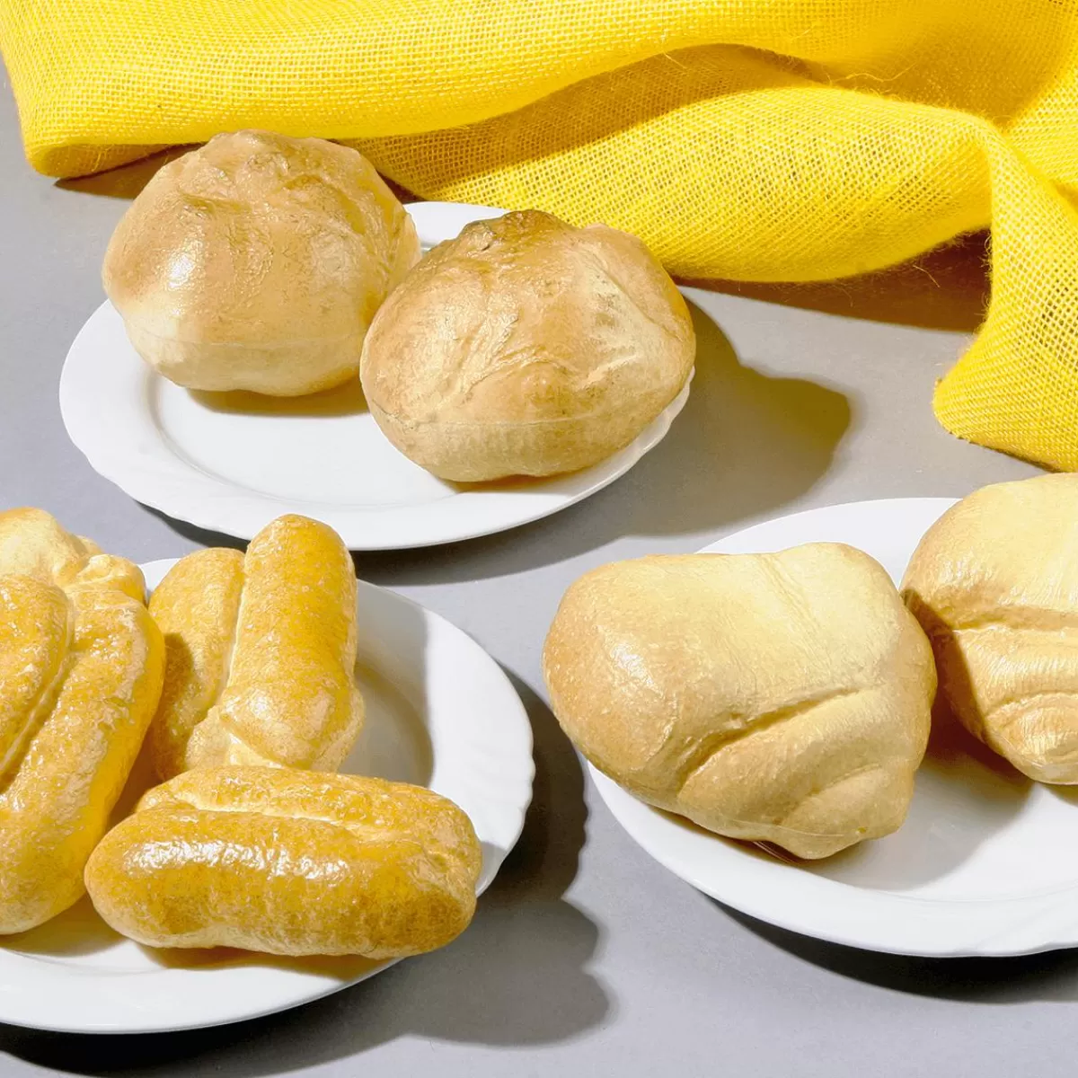 DecoWoerner Bread Rolls Assortment Food Replica 8 Pcs