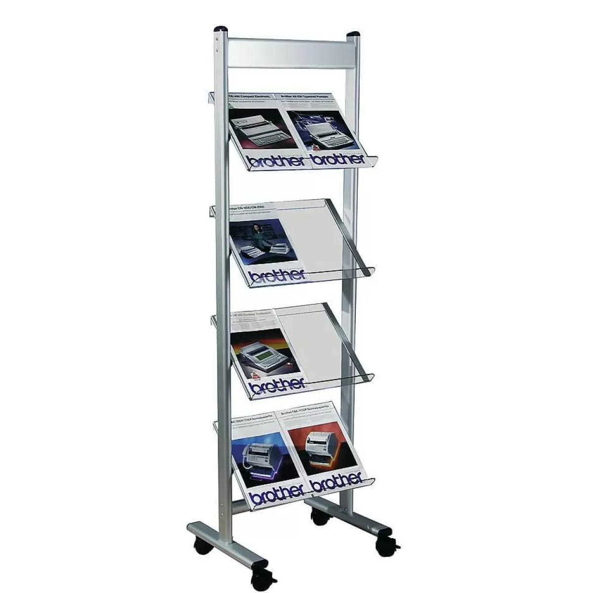 DecoWoerner Brochure Stand, 8 X DIN A4 Compartments