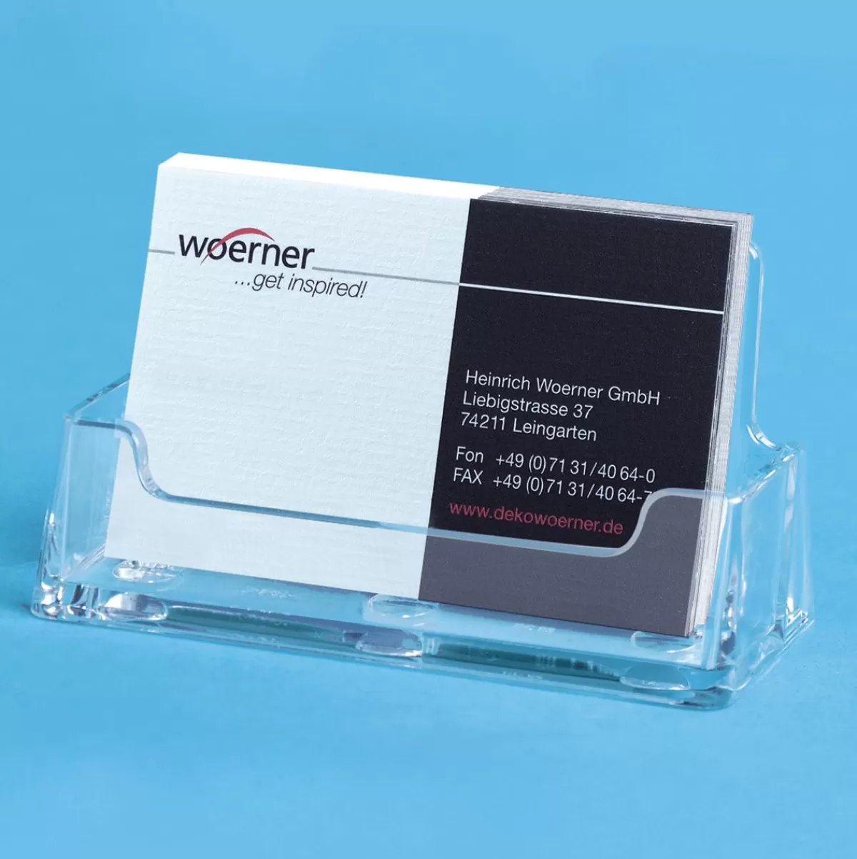 DecoWoerner Business Card Holder Landscape Format 2 Pieces