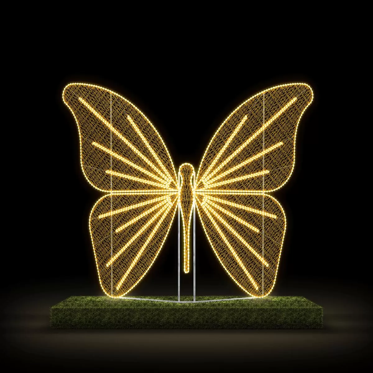 DecoWoerner Butterfly Outdoor Warm White LED 255 X 310 Cm