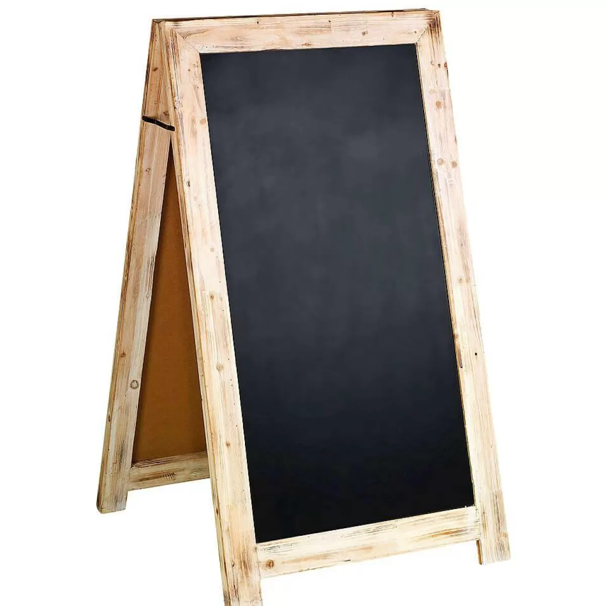 DecoWoerner Chalk Board Made Of Wood, Height 135 Cm, Vintage