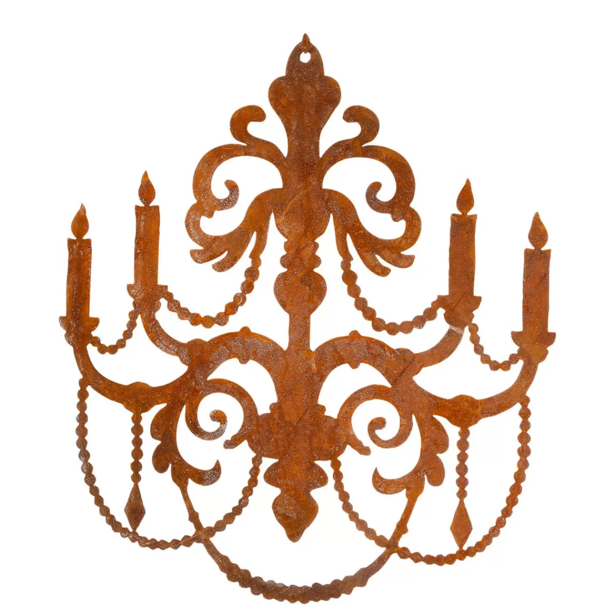 DecoWoerner Chandelier Silhouette With Patina Rust 26 Cm