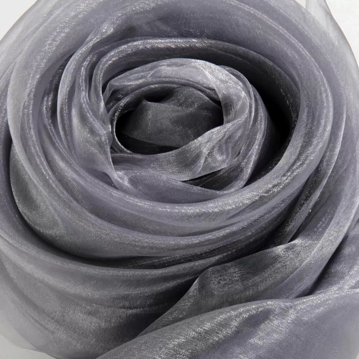 DecoWoerner Chiffon Fabric, grey, 145 Cm