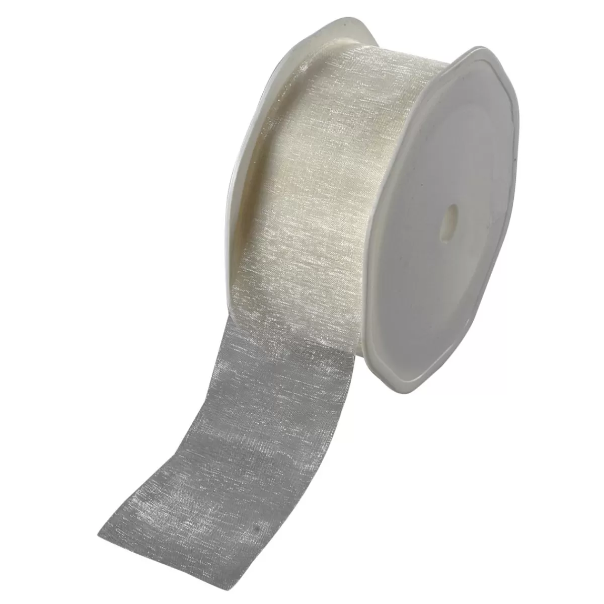 DecoWoerner Chiffon Ribbon, Width 38 Mm, Pearly