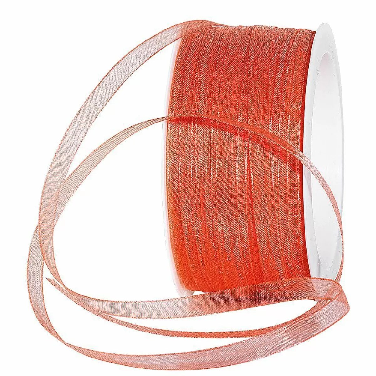 DecoWoerner Chiffon Ribbon With Selvedge, Width 6 Mm,