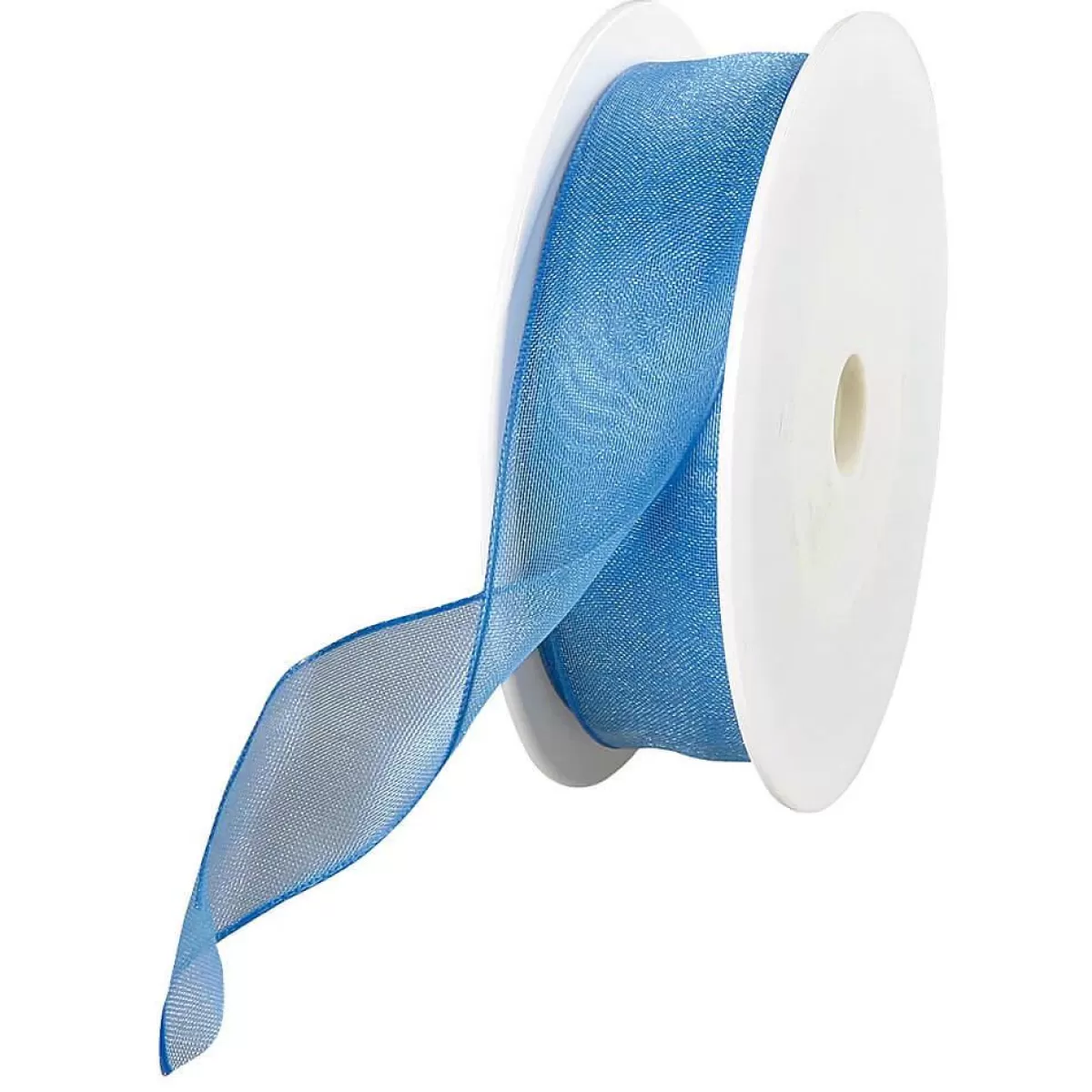 DecoWoerner Chiffon Ribbon With Wire Light Width 25 Mm