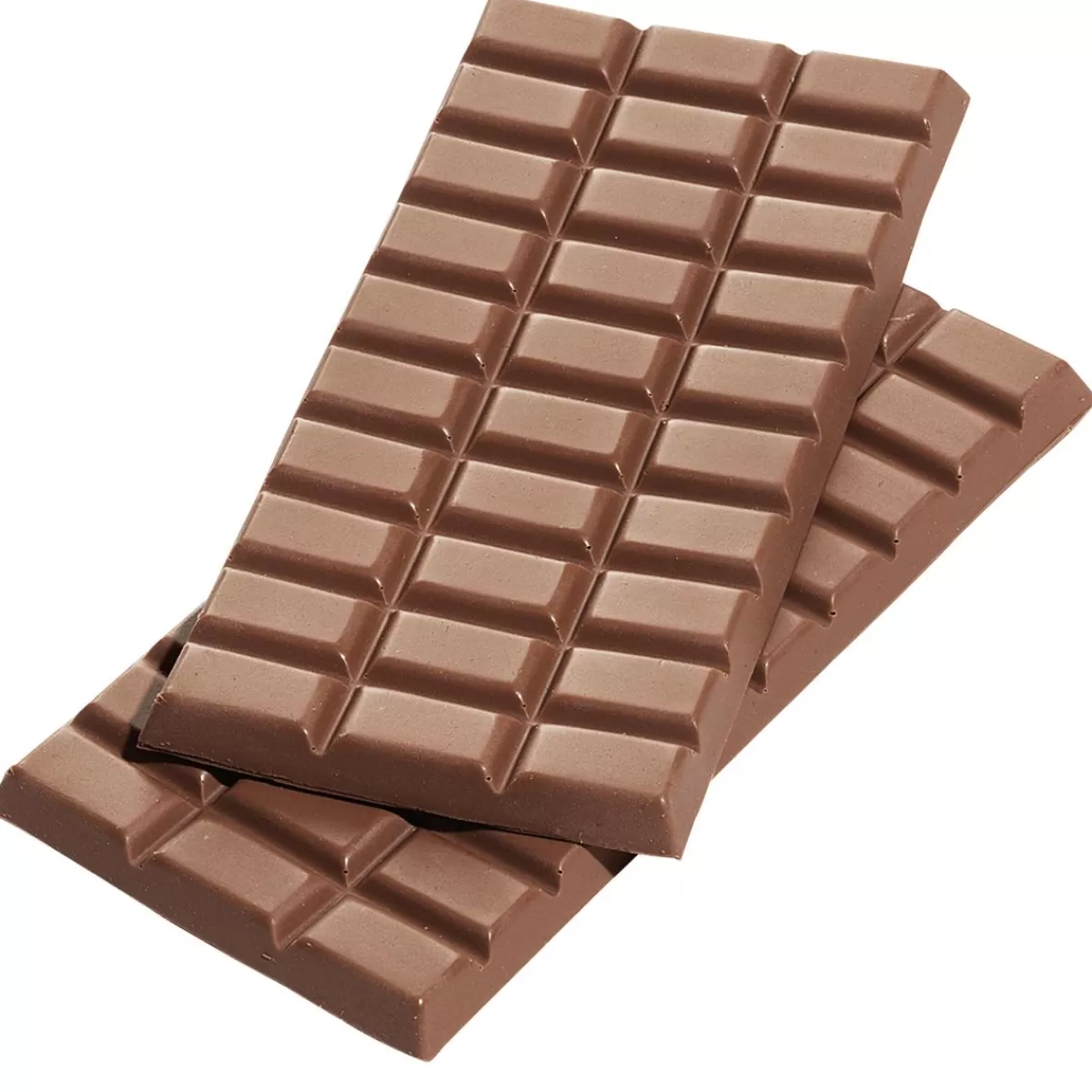 DecoWoerner Chocolate Bar Whole Milk Food Replica, 2 Pieces