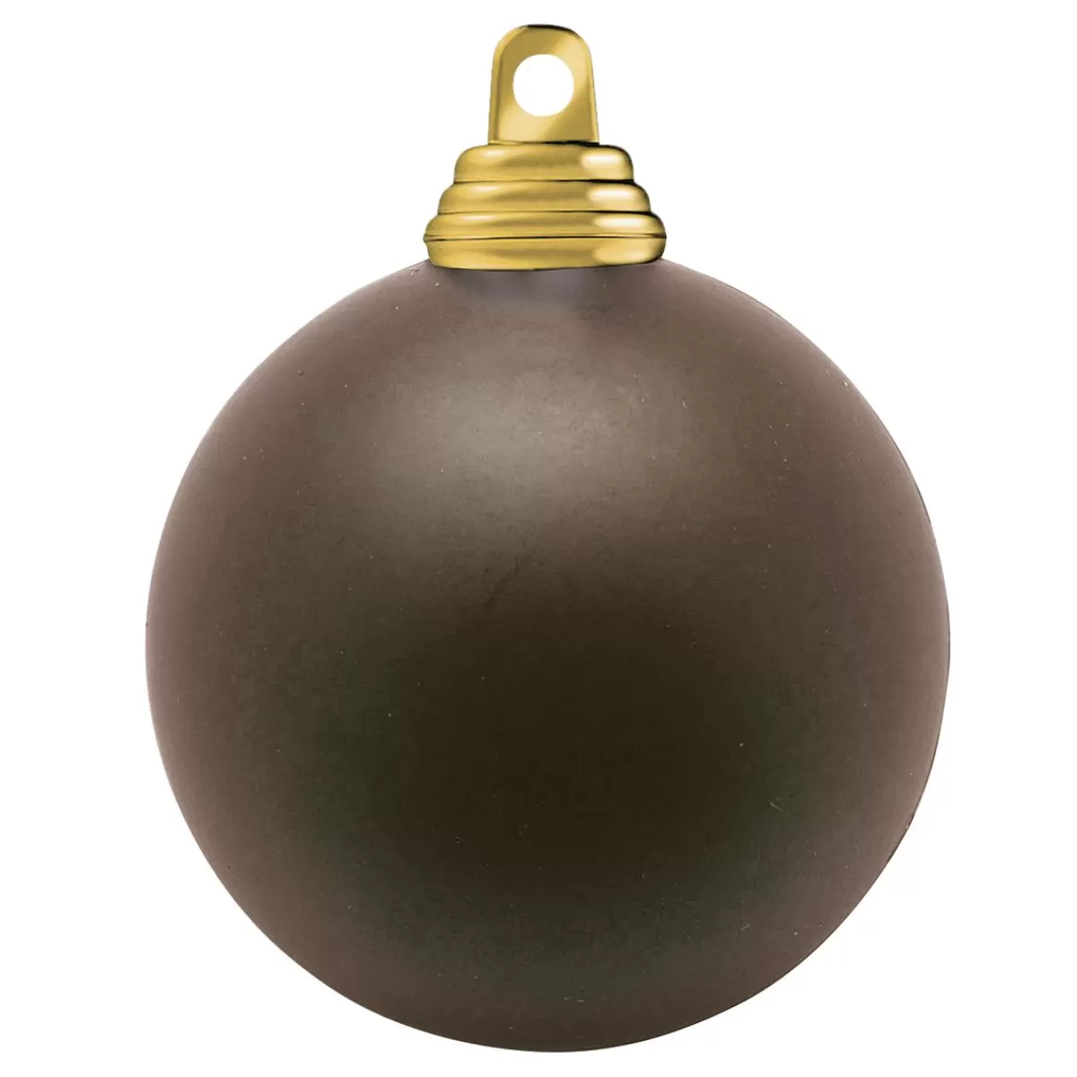 DecoWoerner Christmas Balls Flame Retardant Plastic Mocha Matt