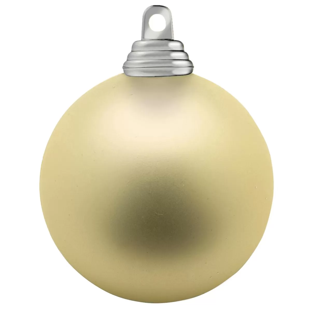 DecoWoerner Christmas Balls Made Of Flame Retardant Plastic Champagne Matt