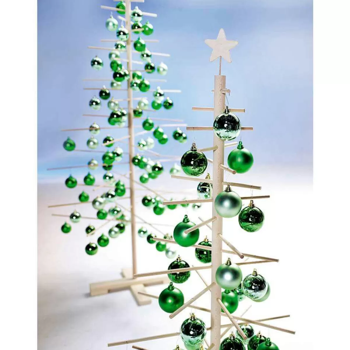 DecoWoerner Christmas Baubles Fir Shiny Flame Retardant Plastic, 6 Cm Ø - 24 Pieces