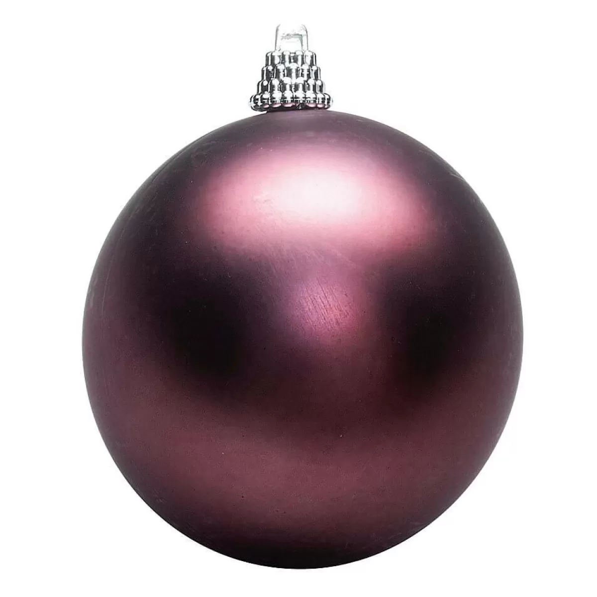 DecoWoerner Christmas Baubles Matt, 8 Cm, Purple, 12 Balls