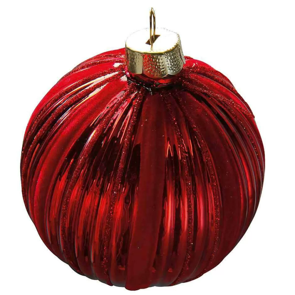 DecoWoerner Christmas Baubles Velvet , 8 Cm, 2 Pcs