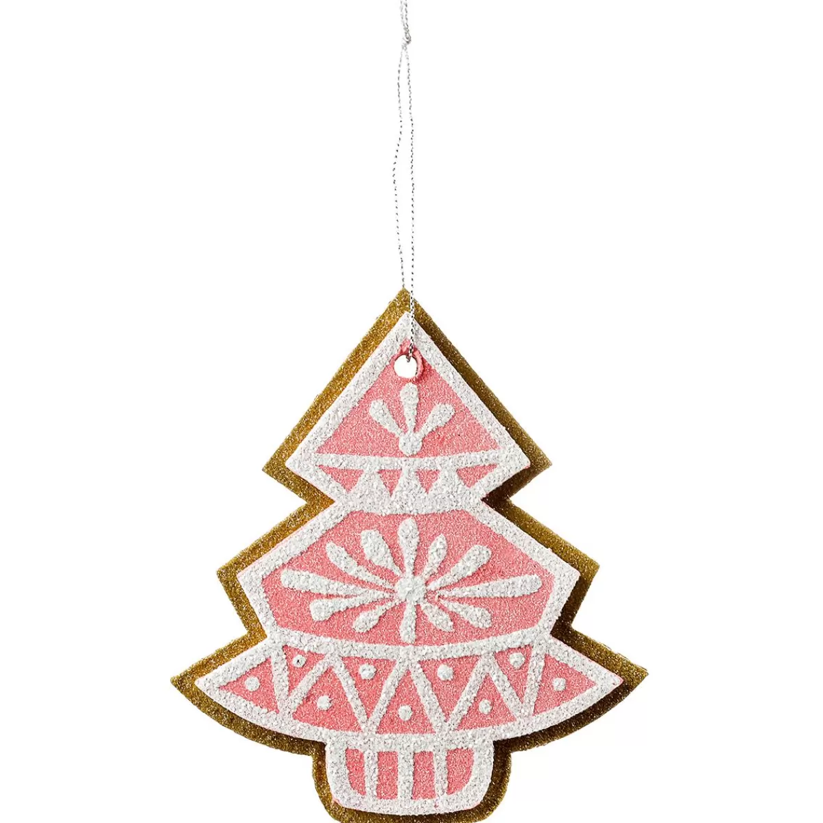 DecoWoerner Christmas Tag Gingerbread Fir 13 Cm 4 Pieces