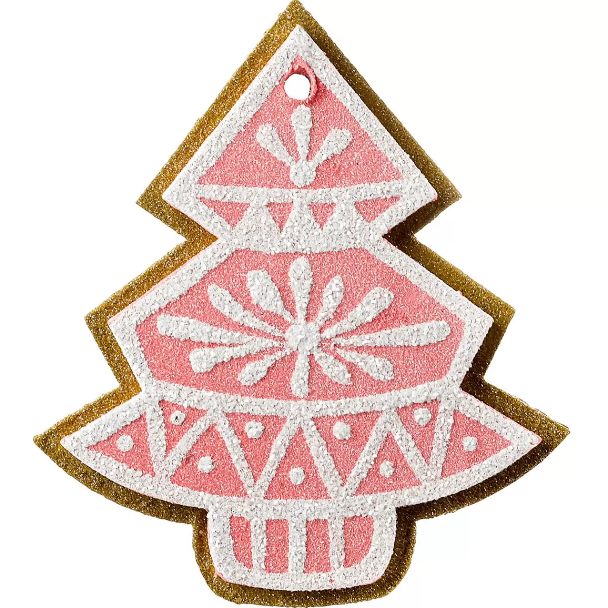 DecoWoerner Christmas Tag Gingerbread Fir 13 Cm 4 Pieces