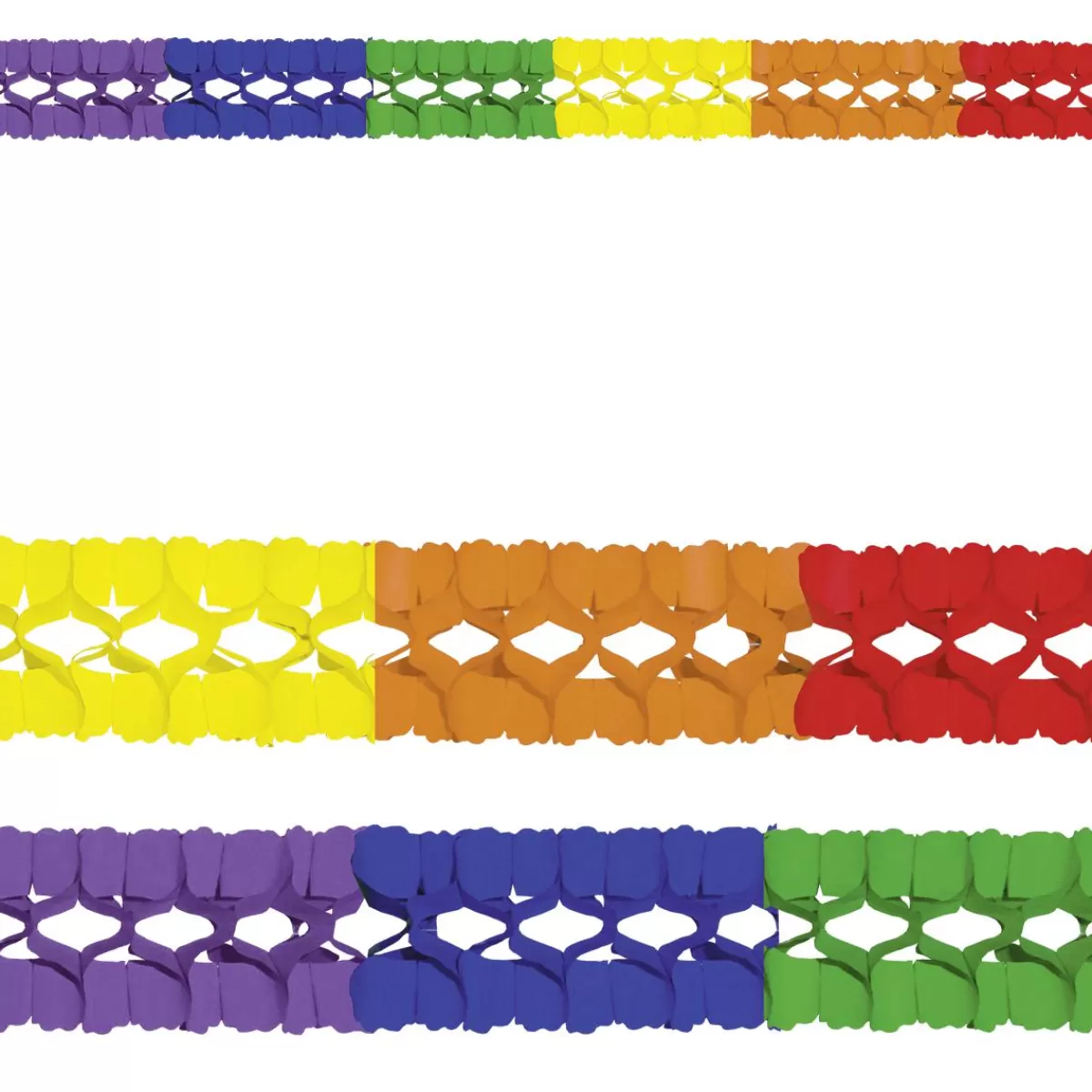 DecoWoerner Colourful Paper Garland "Carnival" 4 M Long