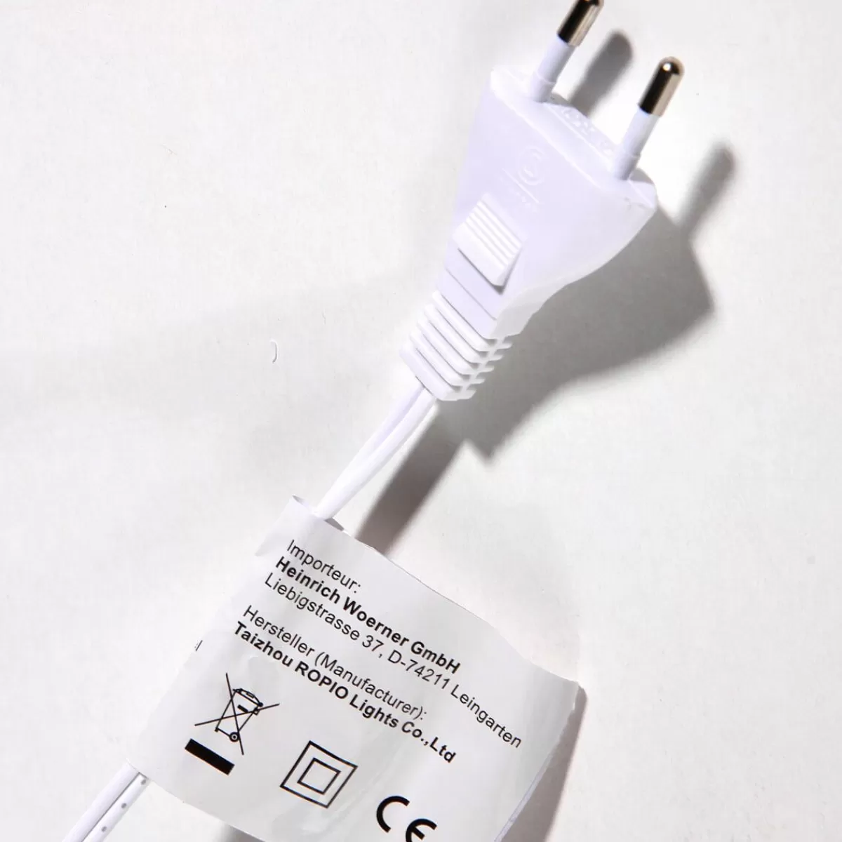 DecoWoerner Connection Cable For LED Products System IP 20, White