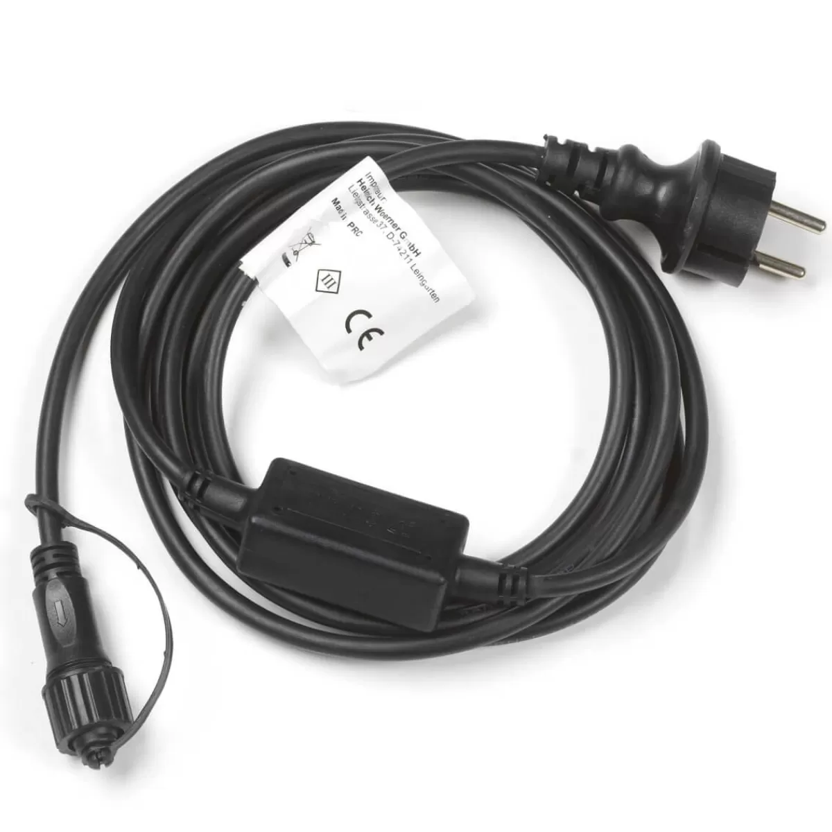 DecoWoerner Connection Cable IP44 For LED Products System IP67, Black