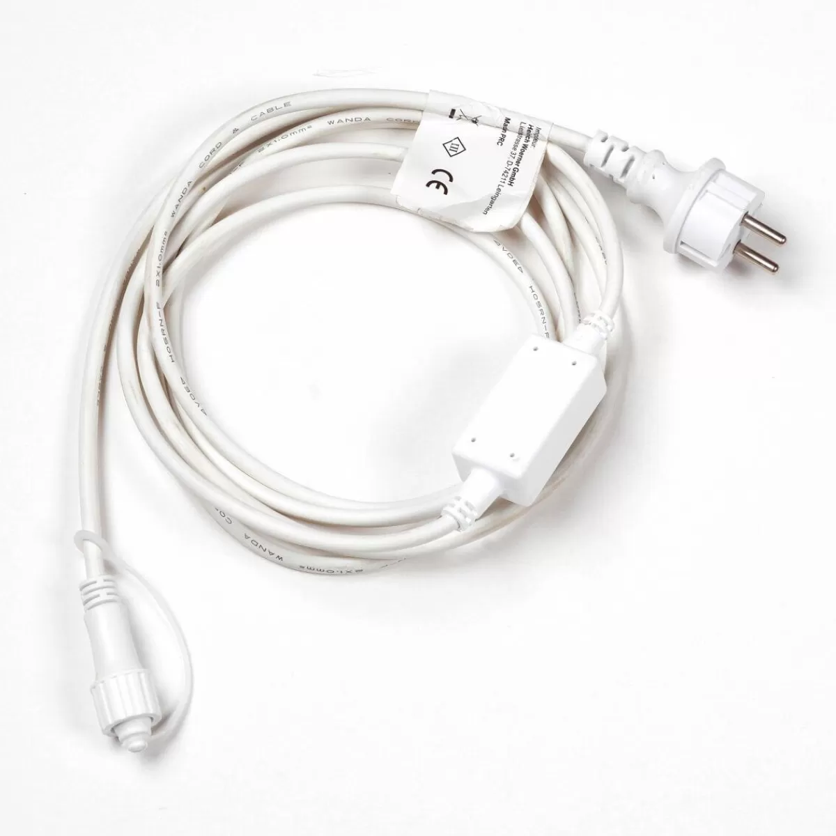 DecoWoerner Connection Cable IP44 For LED Products System IP67, White