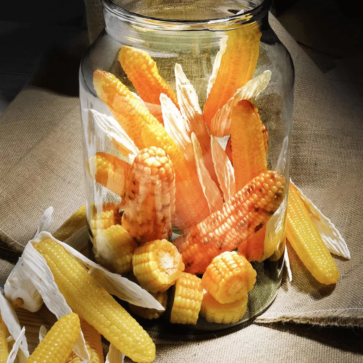 DecoWoerner Corn Cobs Food Replica, 3 Pcs