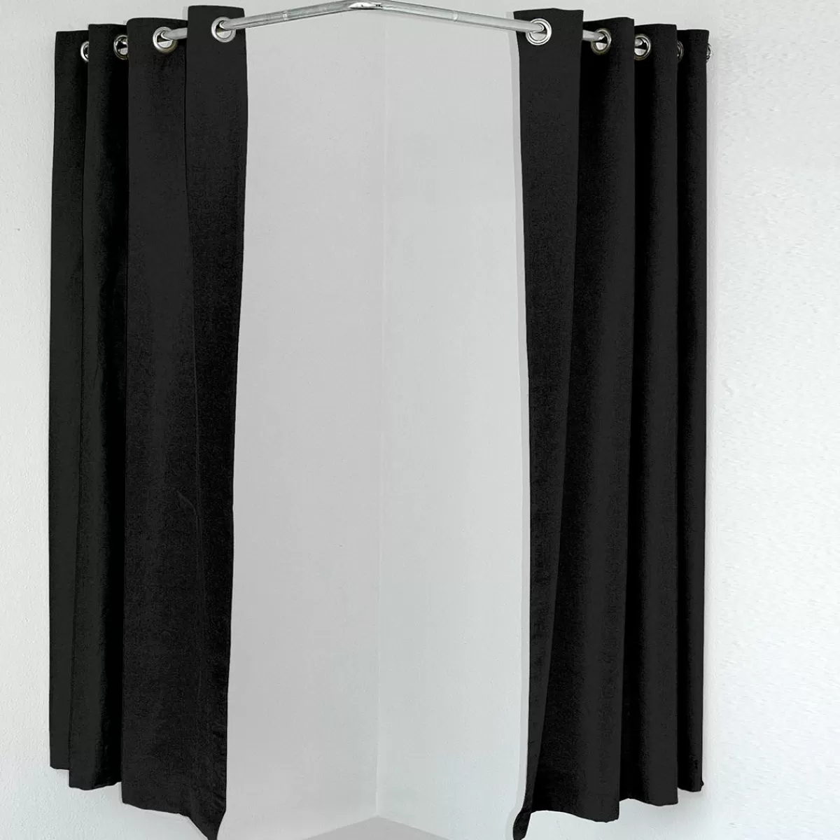 DecoWoerner Corner Cubicle Curtain, 200 Cm Long,