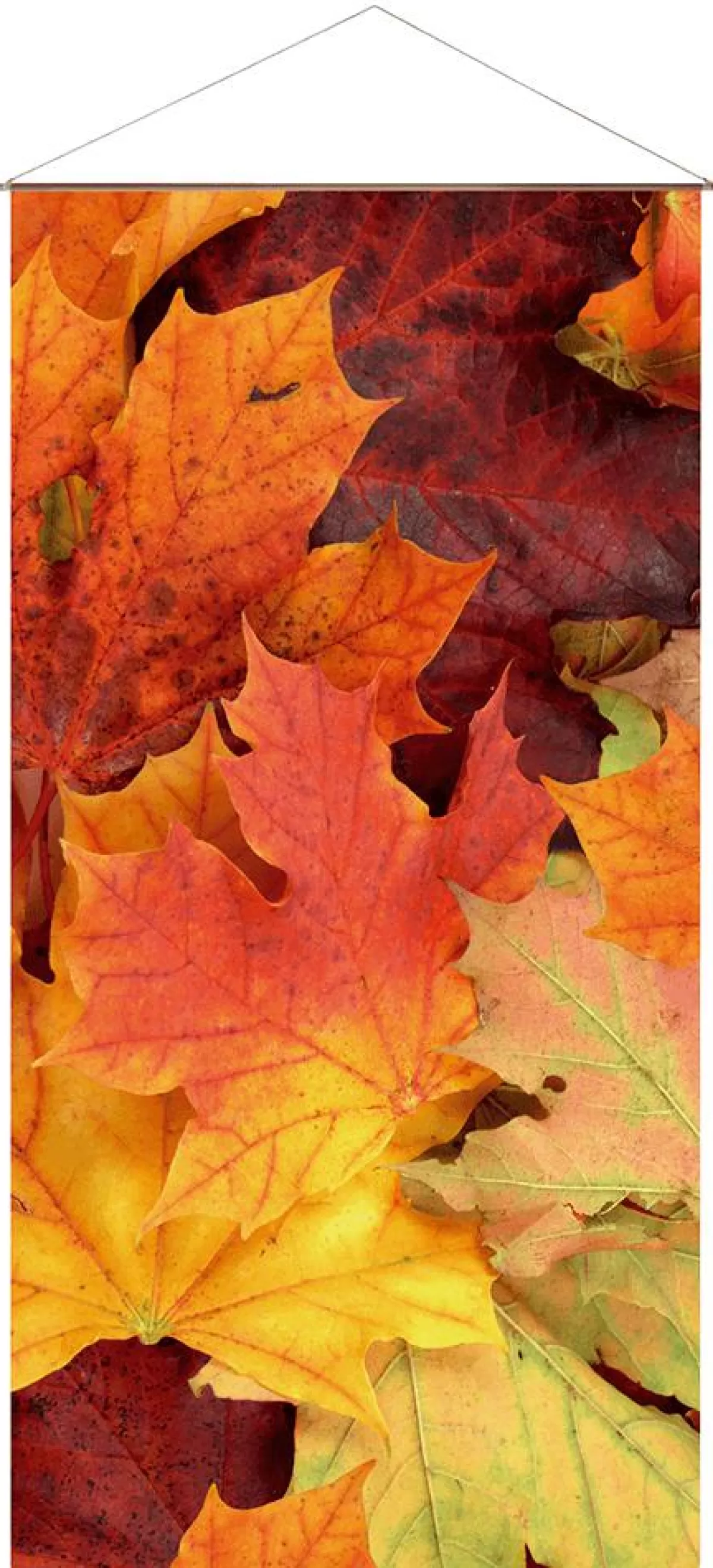 DecoWoerner Cotton Autumn Leaves Banner 200 Cm Long