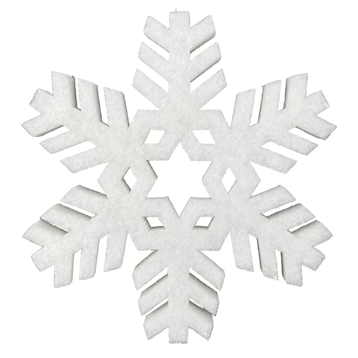 DecoWoerner Cotton Wool Snowflake, Ø 60 Cm