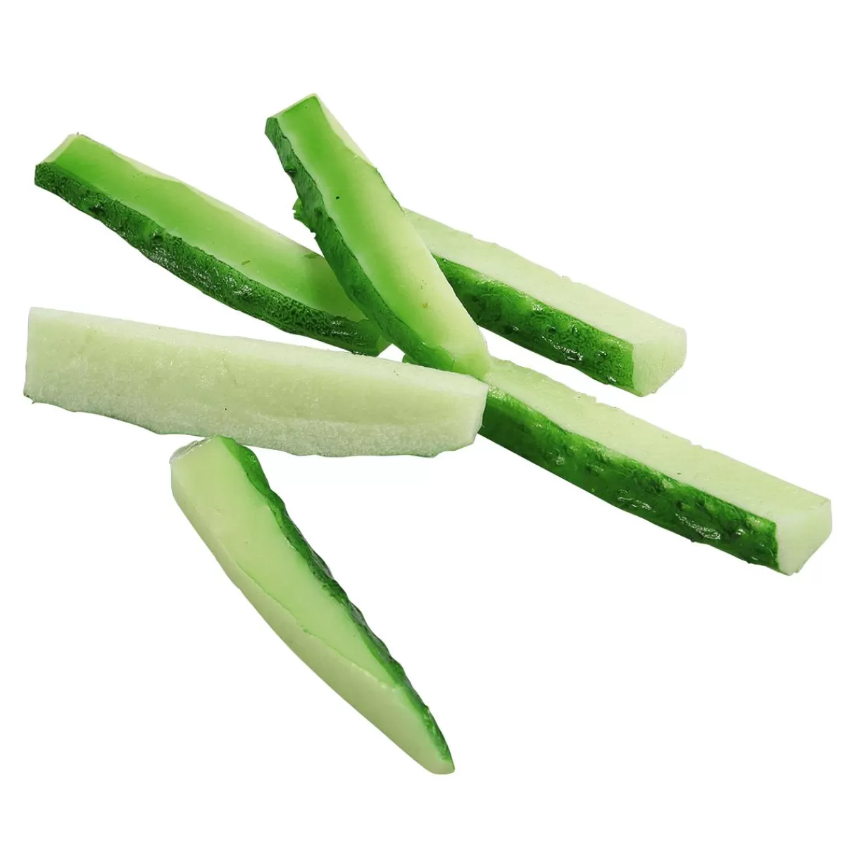 DecoWoerner Cucumber Sticks Food Replica, 6 Pcs