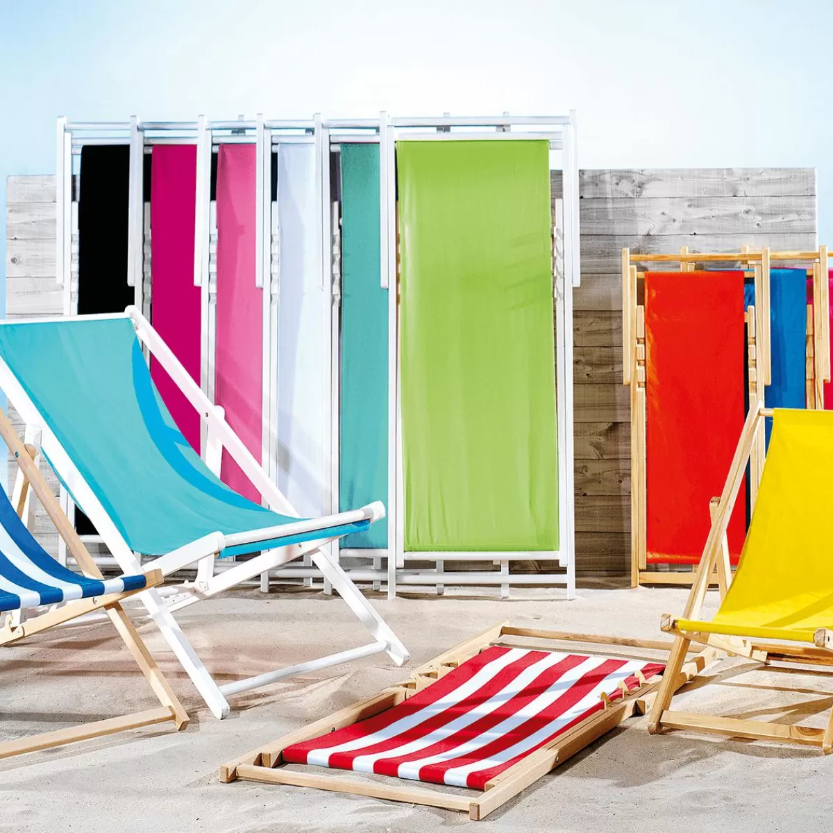 DecoWoerner Deck Chair , Length 110 Cm