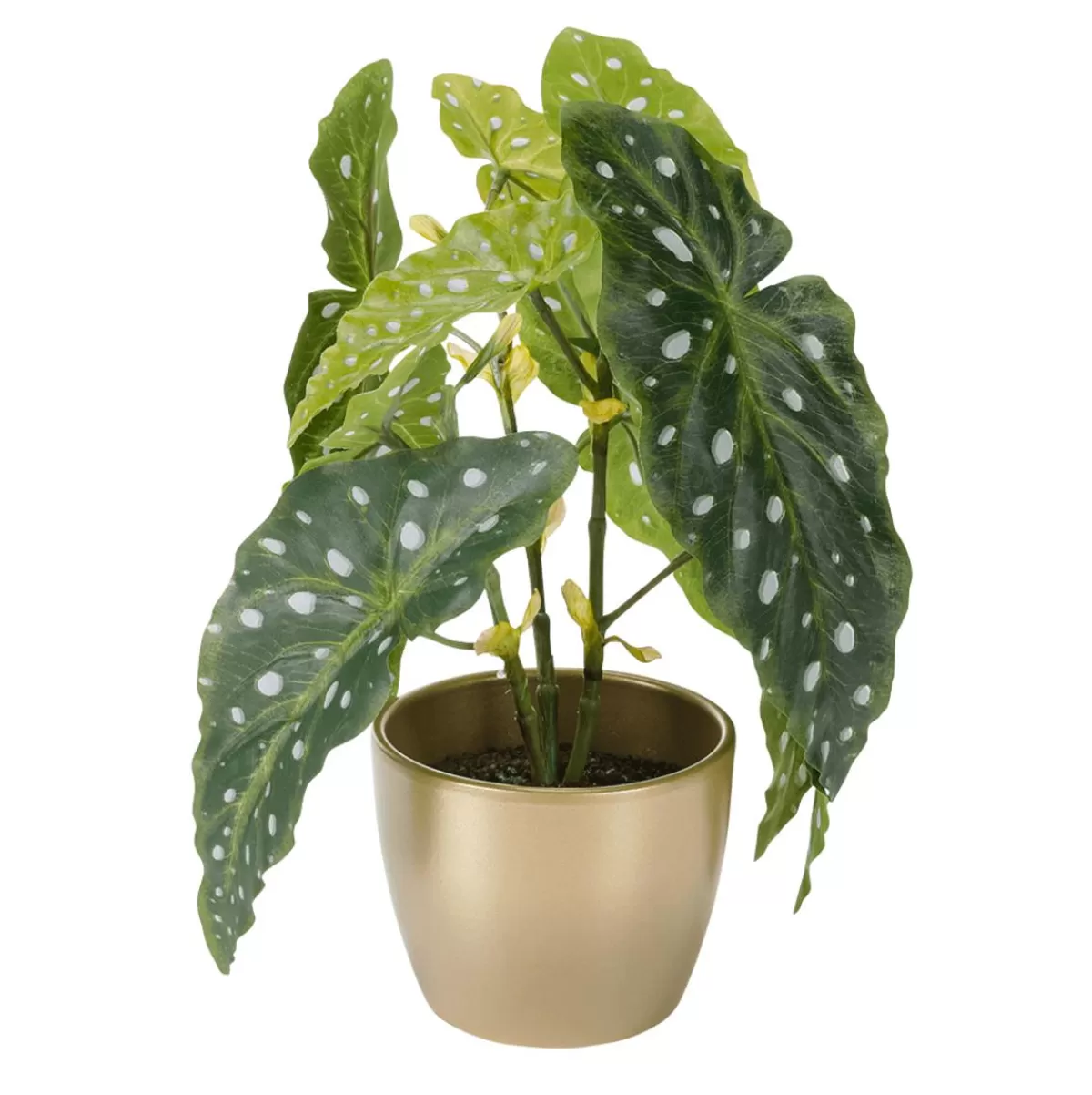 DecoWoerner Deco Artificial Plant Trout Begonia 30 Cm