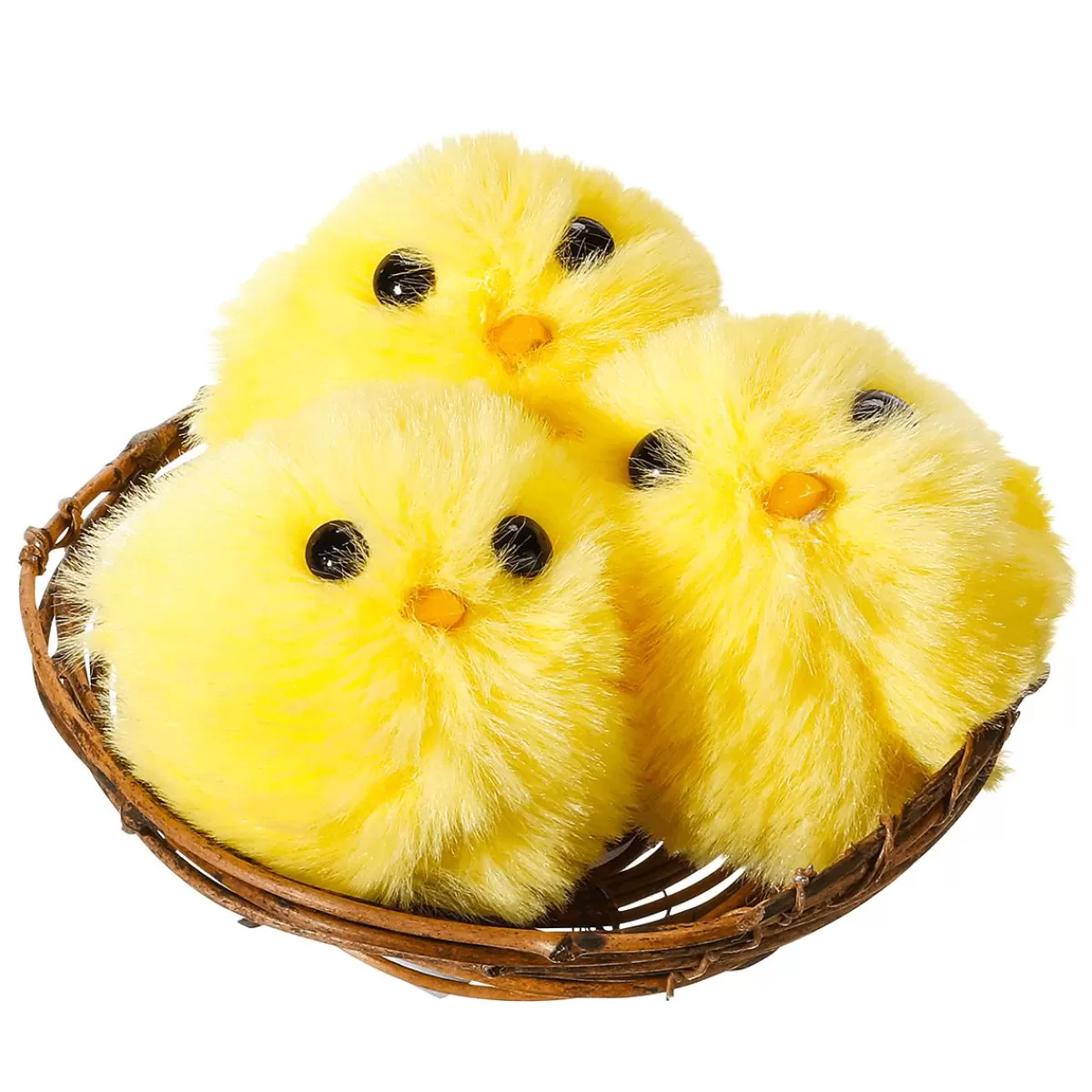 DecoWoerner Deco Chicks In Nest, 3 Pieces, 10 Cm Ø