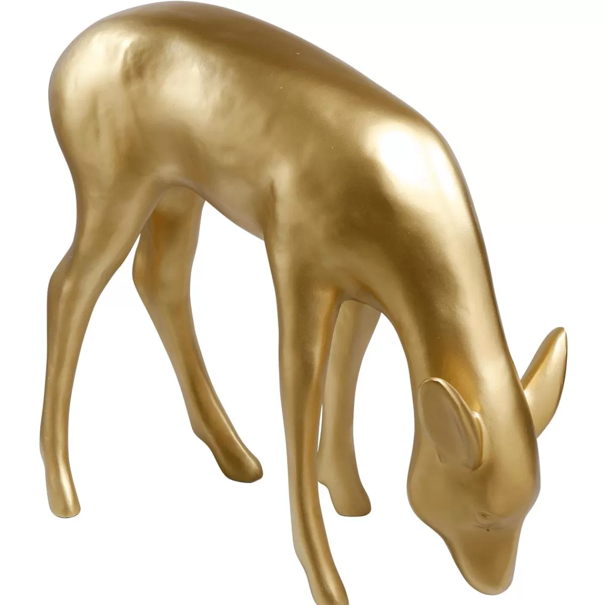 DecoWoerner Deco Deer Grazing 75 Cm High, Metallic