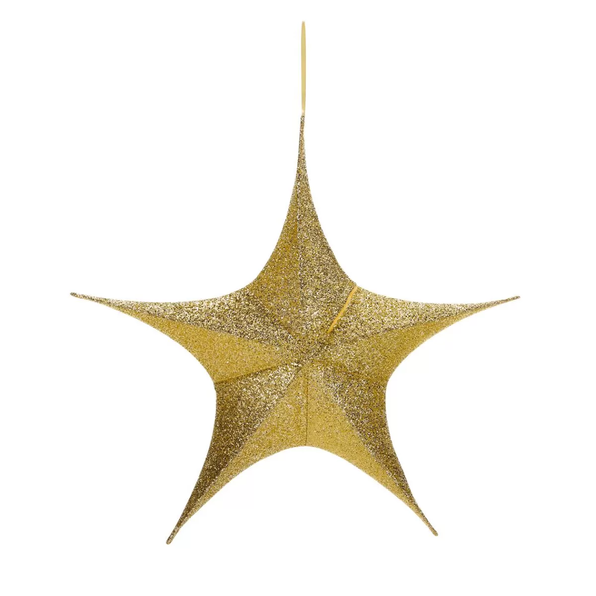 DecoWoerner Deco Folding Star Glitter With Zip, 40 Cm