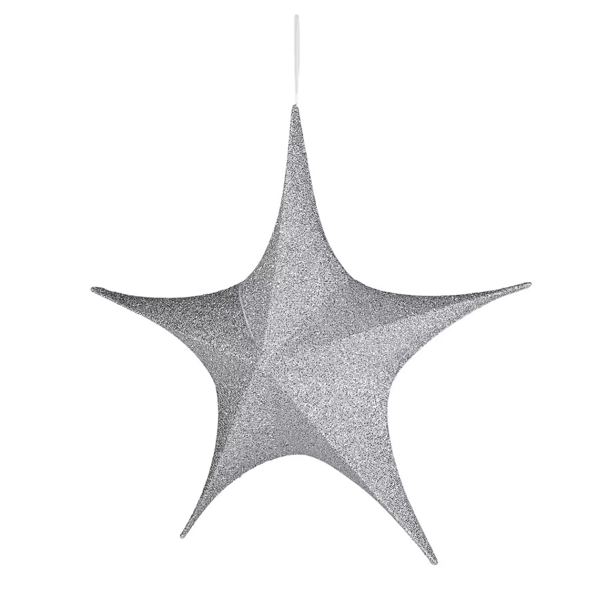 DecoWoerner Deco Folding Star Glitter With Zip, 40 Cm