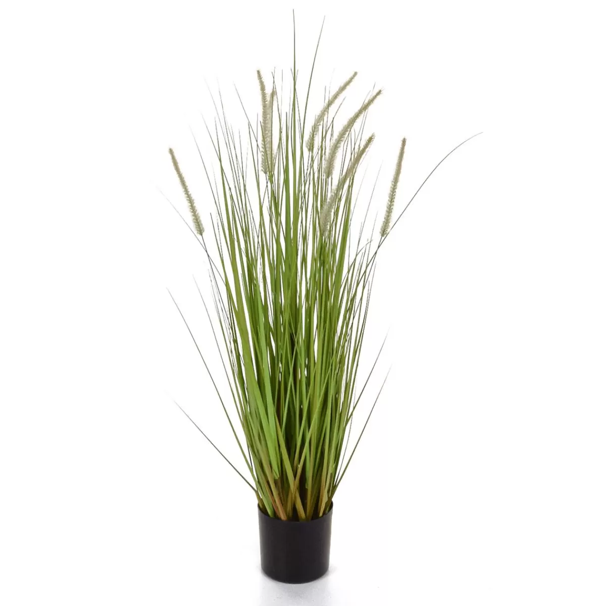 DecoWoerner Deco Lampbush Grass In Black Pot 90 Cm